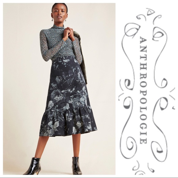 Anthropologie Dresses & Skirts - NWT Tracy Reese Edita Flounced Midi Skirt